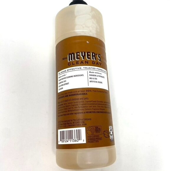 Mrs. Meyers Clean Day 3 Dish Soap Fall Edition 16 Fl Oz Leaves Apple Acorn - Picture 8 of 8